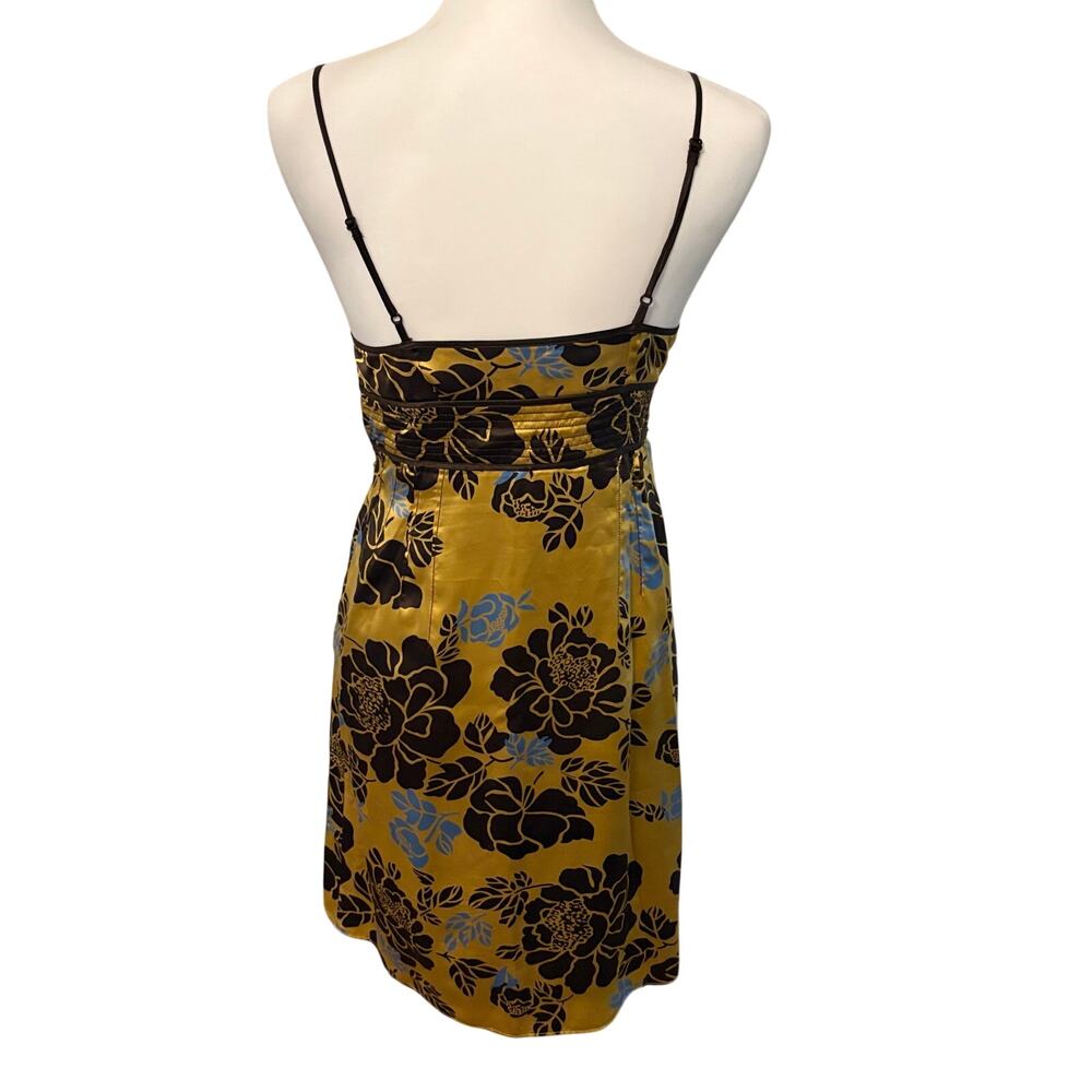 VTG Calypso Christiane Celle 100% Silk Floral Slip Dress Empire Waist Size 4 / S - Picture 4 of 16